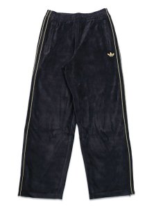 画像1: 【送料無料】ADIDAS FIREBIRD VELOUR TRACK PANTS-BLACK (1)
