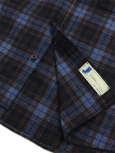 画像5: 【送料無料】WHIMSY SOCKS TARTAN FLANNEL SHIRT BLUE (5)