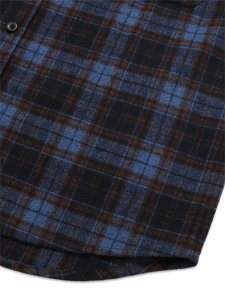 画像4: 【送料無料】WHIMSY SOCKS TARTAN FLANNEL SHIRT BLUE (4)