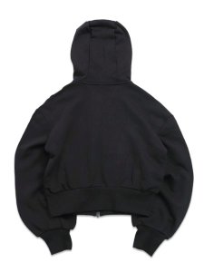 画像2: 【送料無料】ADIDAS WMNS CROP ZIP HOODIE-BLACK (2)