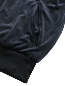 画像4: 【送料無料】ADIDAS FIREBIRD VELOUR TRACK TOP-BLACK (4)