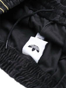 画像5: 【送料無料】ADIDAS FIREBIRD VELOUR TRACK PANTS-BLACK (5)