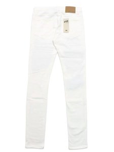 画像2: 【送料無料】mnml X165 PAISLEY STRETCH DENIM WHITE/BLACK (2)