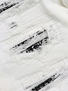 画像7: 【送料無料】mnml X165 PAISLEY STRETCH DENIM WHITE/BLACK (7)
