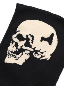 画像5: 【送料無料】VANSON BONE ZIP KNIT HOODIE BLACK/WHITE (5)
