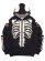 画像1: 【送料無料】VANSON BONE ZIP KNIT HOODIE BLACK/WHITE (1)