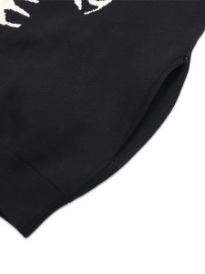 画像4: 【送料無料】VANSON BONE ZIP KNIT HOODIE BLACK/WHITE (4)