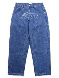画像1: 【送料無料】ICECREAM RHINESTONE BUGGY DENIM BLUE (1)