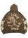 画像1: 【送料無料】RED LETTERS BROWN ARTIST SCATTERED ZIP UP HOODIE (1)