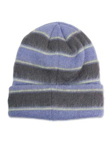 画像2: KANGOL FUZZY STRIPE BEANIE GROUNDING GREY (2)