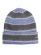 画像1: KANGOL FUZZY STRIPE BEANIE GROUNDING GREY (1)