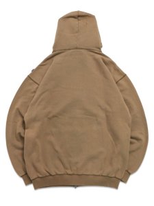 画像2: 【送料無料】WHIMSY SOCKS FADED ARCH LOGO ZIP HOODIE KHAKI (2)
