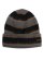 画像1: KANGOL FUZZY STRIPE BEANIE CHARCOAL (1)