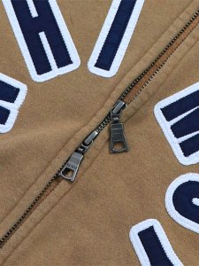 画像5: 【送料無料】WHIMSY SOCKS FADED ARCH LOGO ZIP HOODIE KHAKI (5)