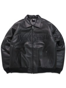 画像1: 【送料無料】HUF THREE 6 MAFIA FAUX LEATHER JACKET (1)