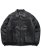 画像1: 【送料無料】HUF THREE 6 MAFIA FAUX LEATHER JACKET (1)