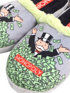 画像5: ODD SOX MONOPOLY WINDFALL FUZZY SLIPPERS (5)