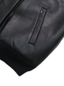 画像4: 【送料無料】HUF THREE 6 MAFIA FAUX LEATHER JACKET (4)