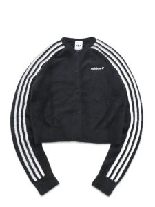 画像1: 【送料無料】ADIDAS WMNS FLUFFY CARDIGAN-BLACK (1)