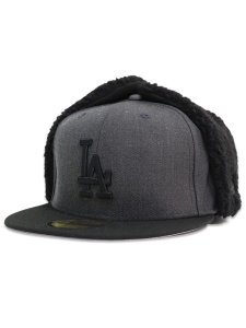 画像1: NEW ERA 59FIFTY DOG EAR DODGERS HEATHER GRAPHITE/BLACK (1)