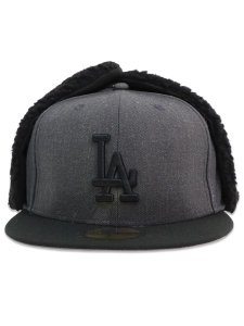 画像2: NEW ERA 59FIFTY DOG EAR DODGERS HEATHER GRAPHITE/BLACK (2)