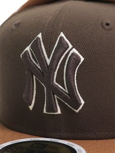 画像6: 【KIDS】NEW ERA YOUTH 59FIFTY DOGEAR YANKEES WALNUT/TOASTED PEANUTS (6)