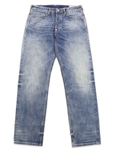 画像2: 【送料無料】EVISU MULTI-POCKET PATCHED DAICOCK SELVEDGE JEANS MID TONE INDIGO (2)