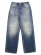 画像2: 【送料無料】EVISU PINK DAIKOKU RIPPED JEANS MID TONE INDIGO (2)