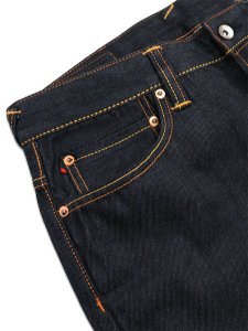 画像3: 【送料無料】EVISU HT,5 POCKET YELLOW SEAGULL JEANS RAW INDIGO (3)
