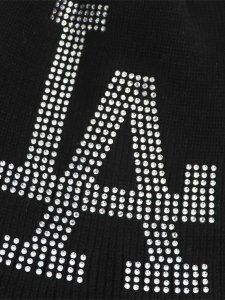 画像3: NEW ERA BASIC BEANIE BIG RHINESTONE DODGERS BLACK (3)