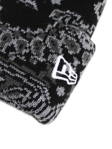 画像3: NEW ERA BASIC CUFF KNIT PAISLEY PATTERN BLACK (3)
