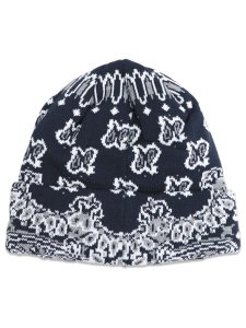 画像2: NEW ERA BASIC CUFF KNIT PAISLEY PATTERN NAVY (2)