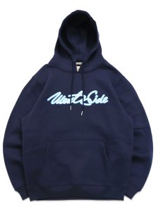 画像1: 【送料無料】WEST WEAR WS EMBROIDERY LOGO HOODIE NAVY (1)