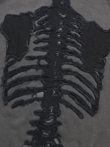 画像5: 【送料無料】VANSON ZIP HOODIE BLACK/BLACK BONE (5)