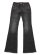 画像2: 【送料無料】TRUE RELIGION WMNS JOEY MID RISE BIG T FLAP FLARE WASH BLACK (2)