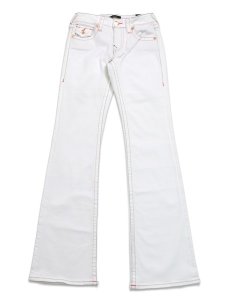 画像2: 【送料無料】TRUE RELIGION WMNS BECCA MR BOOTCUT FLAP BRILLIANT WHITE (2)