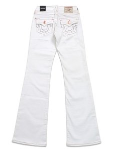 画像1: 【送料無料】TRUE RELIGION WMNS BECCA MR BOOTCUT FLAP BRILLIANT WHITE (1)