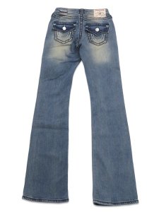 画像1: 【送料無料】TRUE RELIGION WMNS BECCA MID RISE SUPER T FLAP BOOTCUT SUNSET FADE (1)