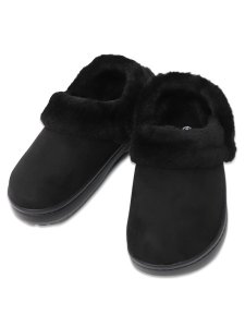 画像3: crocs CLASSIC UNFURGETTABLE FAUX SUEDE CLOG BLACK (3)