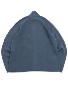 画像2: 【送料無料】C.P.COMPANY WAFFLE KN COTTON ZIP LENS CARDIGAN ORION BLUE (2)
