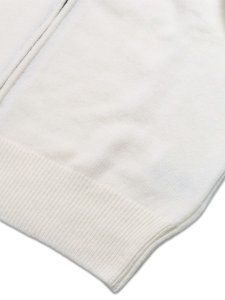 画像4: 【送料無料】C.P.COMPANY LAMBSWOOL GRS ZIPPED LENS CARDIGAN GAUZE WHITE (4)