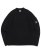 画像1: 【送料無料】C.P.COMPANY FULL RIB COTTON CREWNECK LENS SWEATER BLACK (1)