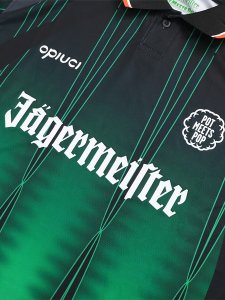 画像4: 【送料無料】POT MEETS POP JAGERMEISTER JERSEY BLACKE/GREEN (4)