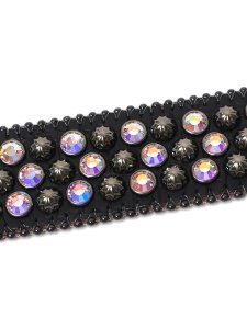 画像3: 【送料無料】B.B.SIMON LAVASAN BLACK AB LEATHER BELT (3)