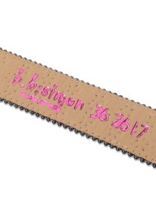 画像6: 【送料無料】B.B.SIMON LAVASAN BLACK AB LEATHER BELT (6)