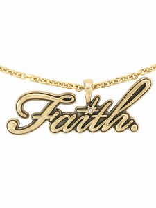 画像2: 【送料無料】FAITH BY LUIS GOLD FAITH NECKLACE GOLD (2)