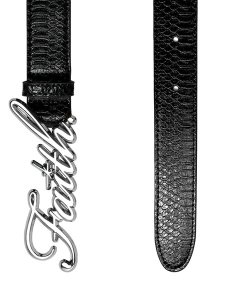 画像2: 【送料無料】FAITH BY LUIS CHROME FAITH BELT SNAKE SKIN CHROME/SNAKE SKIN (2)