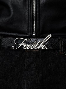 画像4: 【送料無料】FAITH BY LUIS CHROME FAITH BELT SNAKE SKIN CHROME/SNAKE SKIN (4)