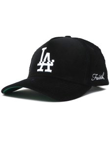 画像1: 【送料無料】FAITH BY LUIS 5-PANEL CORDUROY CLASSIC LOS ANGELES CAP BLACK (1)