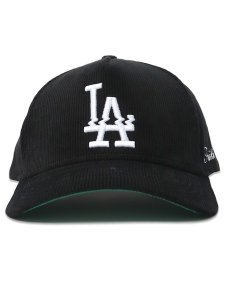 画像2: 【送料無料】FAITH BY LUIS 5-PANEL CORDUROY CLASSIC LOS ANGELES CAP BLACK (2)